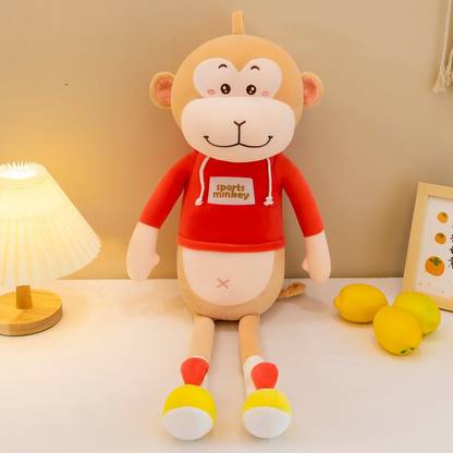 LITTLE HUNK Red Monkey Stuffed Soft Plush toy for kids  - 40 cm