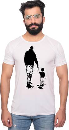 Graphic Print Men White T-Shirt