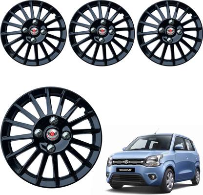 CuboDePlato CamrryBlk_14In_Wagon_R_2019 Wheel Cover For Maruti Wagon R AX