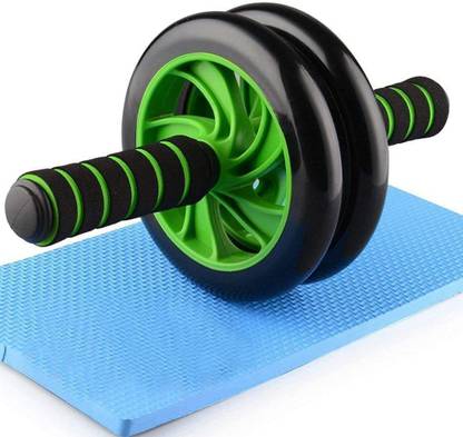 Dinetic Home Gym Ab Roller: Ab Wheel Exercise Workouts, Steel Handle | Random Color Ab Exerciser