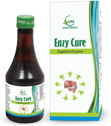 CURE HERBAL REMEDIES Enzy Cure Syrup Digestive Enzyme (200ml) (Pack Of 2)