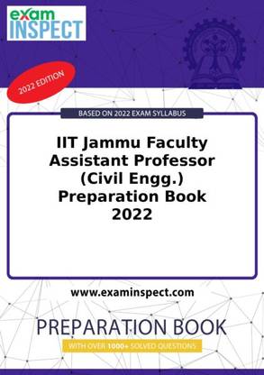 IIT Jammu Faculty Assistant Professor (Civil Engg.) Preparation Book 2022