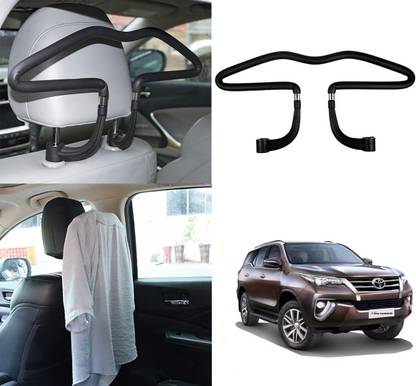 Oshotto Stainless Steel Car Coat Hanger For Fortuner New - Black Car Coat Hanger