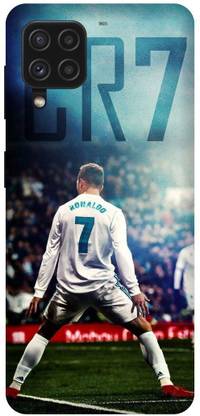 UMPRINT Back Cover for Samsung Galaxy M32 4G, Ronaldo, CR7, Football Player Printed Back Cover