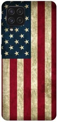 UMPRINT Back Cover for Samsung Galaxy M32 4G, American Flag United States Printed Back Cover