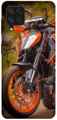 UMPRINT Back Cover for Samsung Galaxy F22, Duke KTM Bike Lover Printed Back Cover