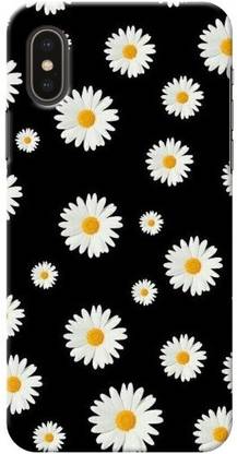 Thermobeans Back Cover for Flower Design (Black) Printed Hard Case For IPhone X,Xs