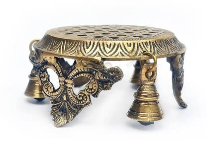 Satvik Brass Chowki For Pooja Brass Pooja Chowki