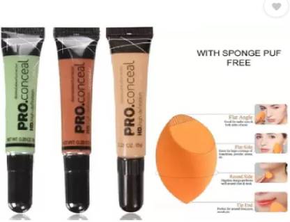 MLR pro concealer corrector makeup liquid (ORANGE , cream , green concealer Concealer