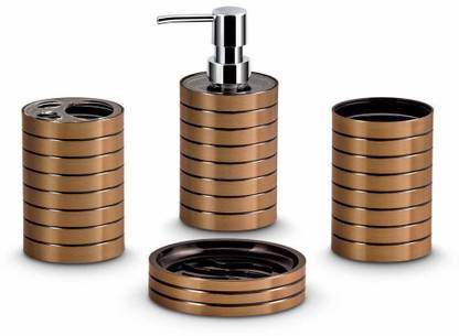 ZOLYPY Bathroom Set Gold Bathtub Caddy