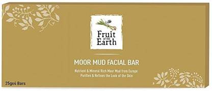 Modicare Fruit of The Earth Moor Mud Facial Bar Nutrient and Mineral (25g*4)
