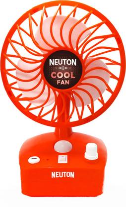 NEUTON Cool Fan 2500mAh Battery, USB With LED Light, 5 Speed Level, Strong Air-flow, Cool Fan 003 Rechargeable Fan