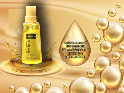 Saffron Golden Hair Serum for Women & Men 24-hour frizz-free Vitamin E 100 ml