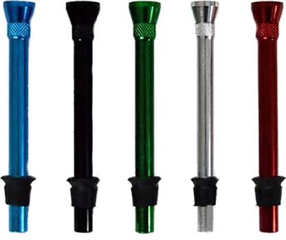 Puff Smart Metal Bong Shooter Filters 12cm 5 Pcs Aluminium Outside Fitting Hookah Mouth Tip
