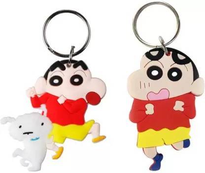 Tagnation Doublesided Shinchan Scary & With Shero Combo Pack Keychain Key Chain