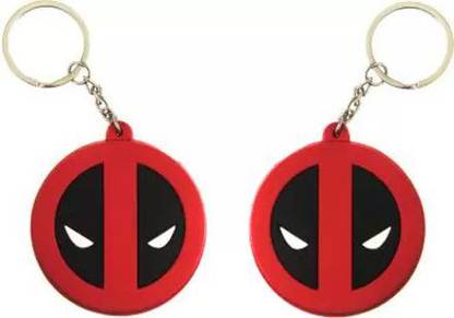 Teczest Craziest/Funniest Marvel Character Face Combo Pack Keychain Key Chain