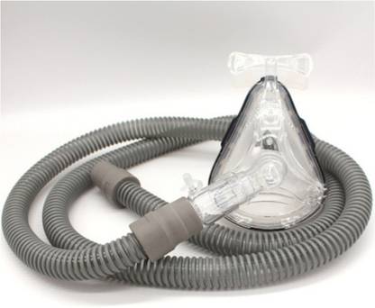 3S Bipap Full Face Non Vented Mask with Hose Pipe Compatible with all Machines