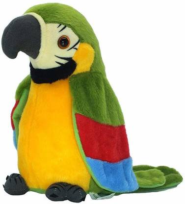 KREDZSTAY Talking Parrot, It Will Repeat What Ever is Said by You, Multi color(Pack of 1)