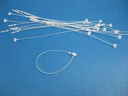 greengrow 1000 (7" Clear) Snap Lock Pin Hand Loop Plastic Tag Fastener no TAG Gun Required, Plastic Tip Tip  Pins