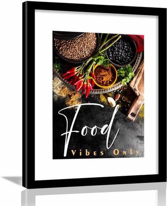 Kitchen Quotes Wall Poster with Frame Paper Print