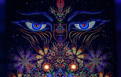 Trippy Psychedelic Hd Matte Finish Poster Paper Print