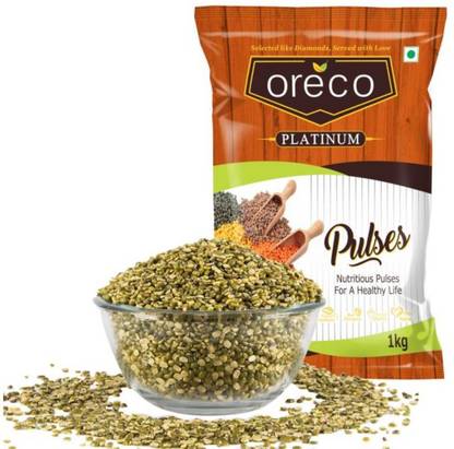 oreco Green Moong Dal (Split/Chilka) (Khichdi Dal,1Kg Pack)