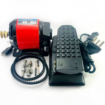 JAYCO Sewing Machine Motor (COPPER WINDING)1/12 H.P with Quality Speed Controller-RED- Electric Sewing Machine