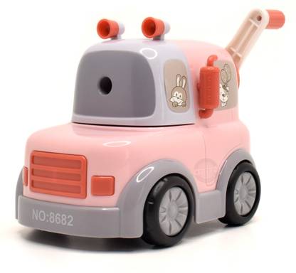 Kiditos 8652 Vintage Car Shaped Pencil Sharpener Machine with Removable Tray Sharpeners