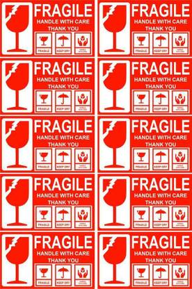 Shikhar retails Fragile Handle with Care Stickers Emergency Sign