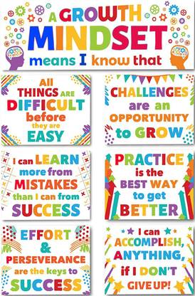 Wall gallery 45.72 cm A Growth Mindset,Motivated Mindset, Corporate Mindset Glowing Sticker Self Adhesive Sticker