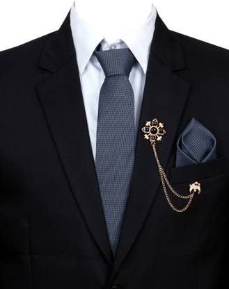 RANDOM STRIPE Silk Tie Pin Set