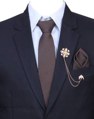 RANDOM STRIPE Silk Tie Pin Set