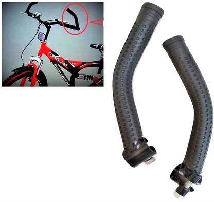 IndiaLot Bicycle End Bar MTB Protective Handle End Claw Bar (Black) Bicycle Handle Grip