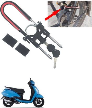 Qiisx Computerised Wave Key Bike Front Shocker Lock Wheel Lock Bike Front Shocker Lock Wheel Lock For Jupiter Wheel Lock