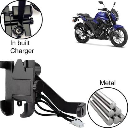 DvineAutoFashionZ Aluminum Alloy Mobile Phone Holder Motorcycle Bike Handlebar Mount For FZ 25 Bike Mobile Holder
