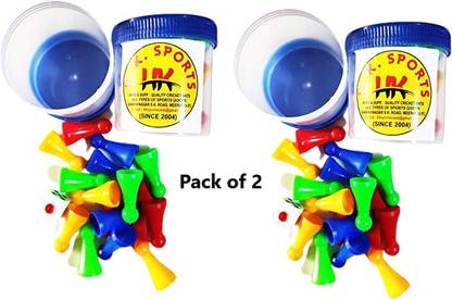 HK Sport & Toys 2 Pack of Ludo Dice, Tokens & Dice Shaker Board Game Accessories
