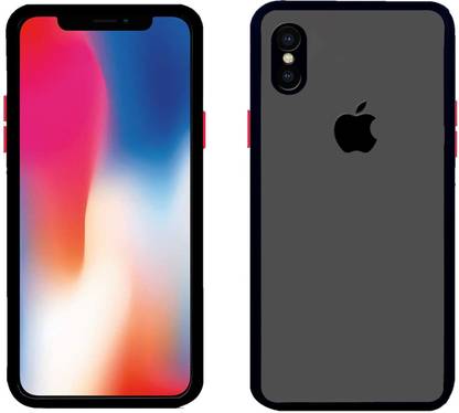OM GALLERY WORLD Back Cover for Apple iPhone X Black Colour