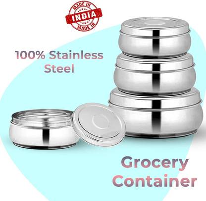 STREESHINE Steel Utility Container  - 150 ml, 250 ml, 350 ml, 500 ml