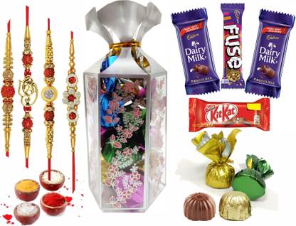 FabBites Rakhi Chocolate Hamper for Brother/Bhai/Little/Rakhi Chocolate Combo Pack Combo
