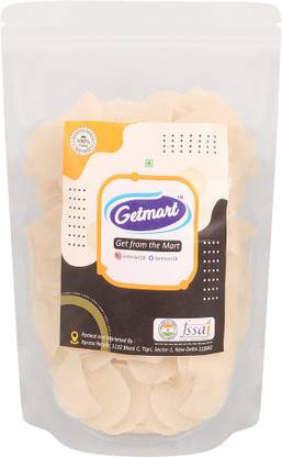 Getmart Ready to Fry Potato Chips, Vrat (Fasting) Friendly Aaloo Chips, 400 Gms, 1 Pack Fryums
