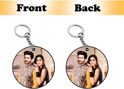 lovelygifts Round duble side print Key Chain