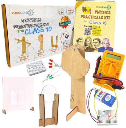 Youngineers 16-in-1 Physics Practicals Kit Class 9 &10, CBSE/ ICSE Board, Educational Videos