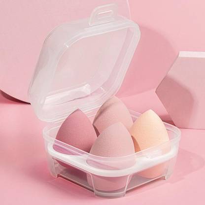 BELLA HARARO cosmetics Blender Sponge 4 Pcs in A Storage Box