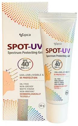 IPCA Sunscreen - SPF 50 PA+++ Spot-UV Spectrum Protecting Sunscreen Gel