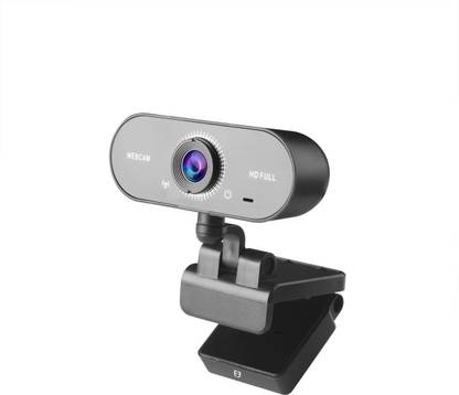 Fuel co 1080P Conference Camera HD Auto Focus Wide Angle Built-in Microphone 2.1 HD  Webcam with Built-In Microphone with Night Vision USB Connectivity