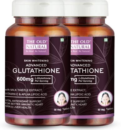 The Old Natural Advance Glutathione with Vitamin C & E, Biotin Tablets