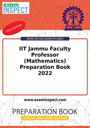 IIT Jammu Faculty Professor (Mathematics) Preparation Book 2022