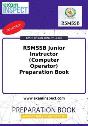 RSMSSB Junior Instructor (Computer Operator) Preparation Book 2022