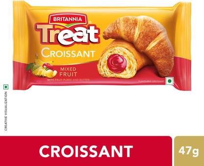 BRITANNIA Treat Mixed fruit Croissants