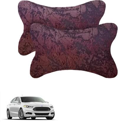 AdroitZ Brown Velvet Car Pillow Cushion for Ford